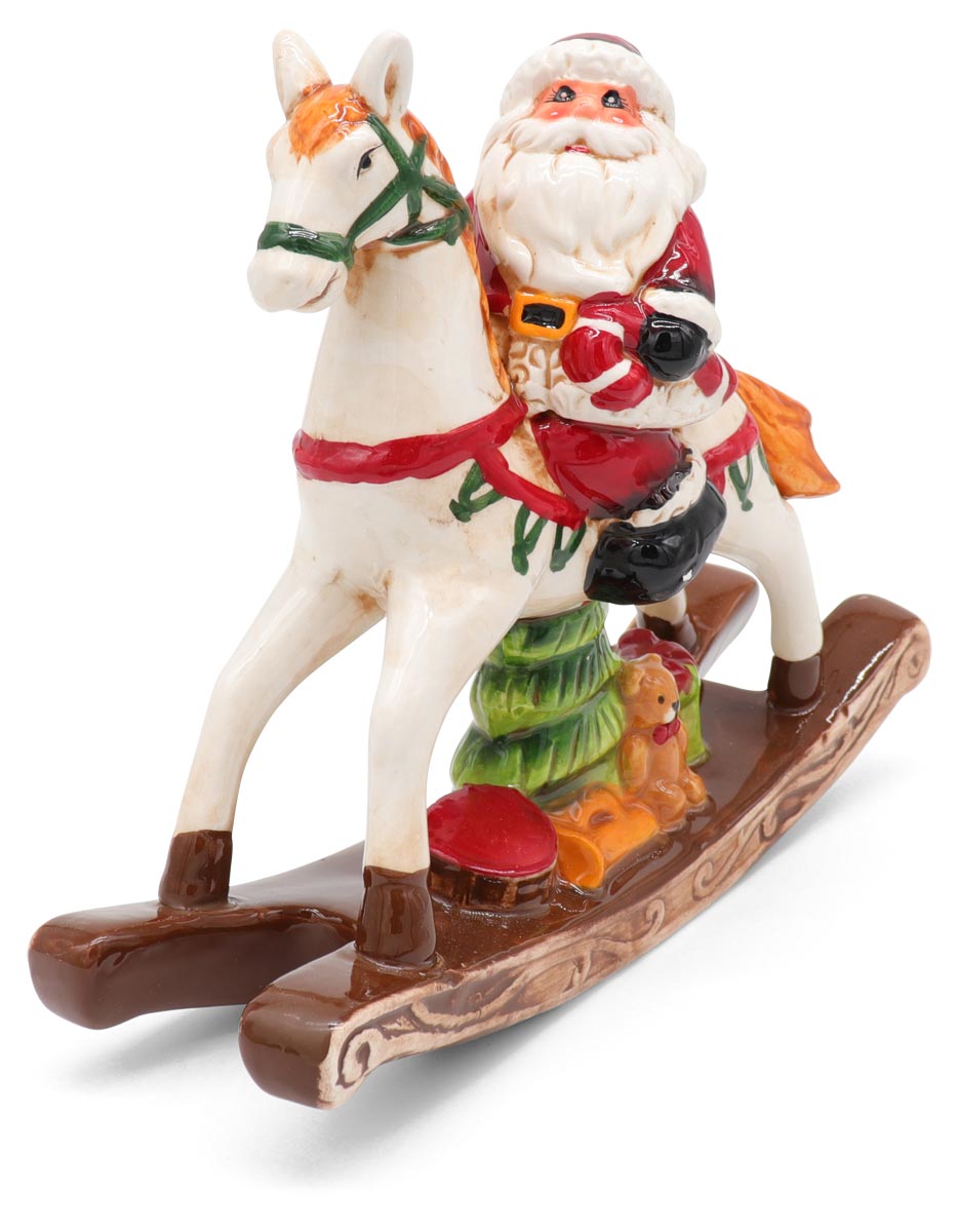 Rocking horse with Santa Claus, 