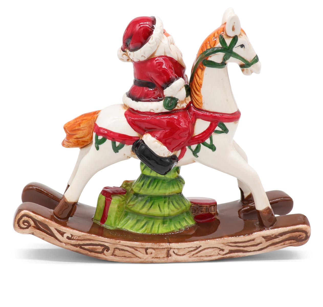 Rocking horse with Santa Claus, 