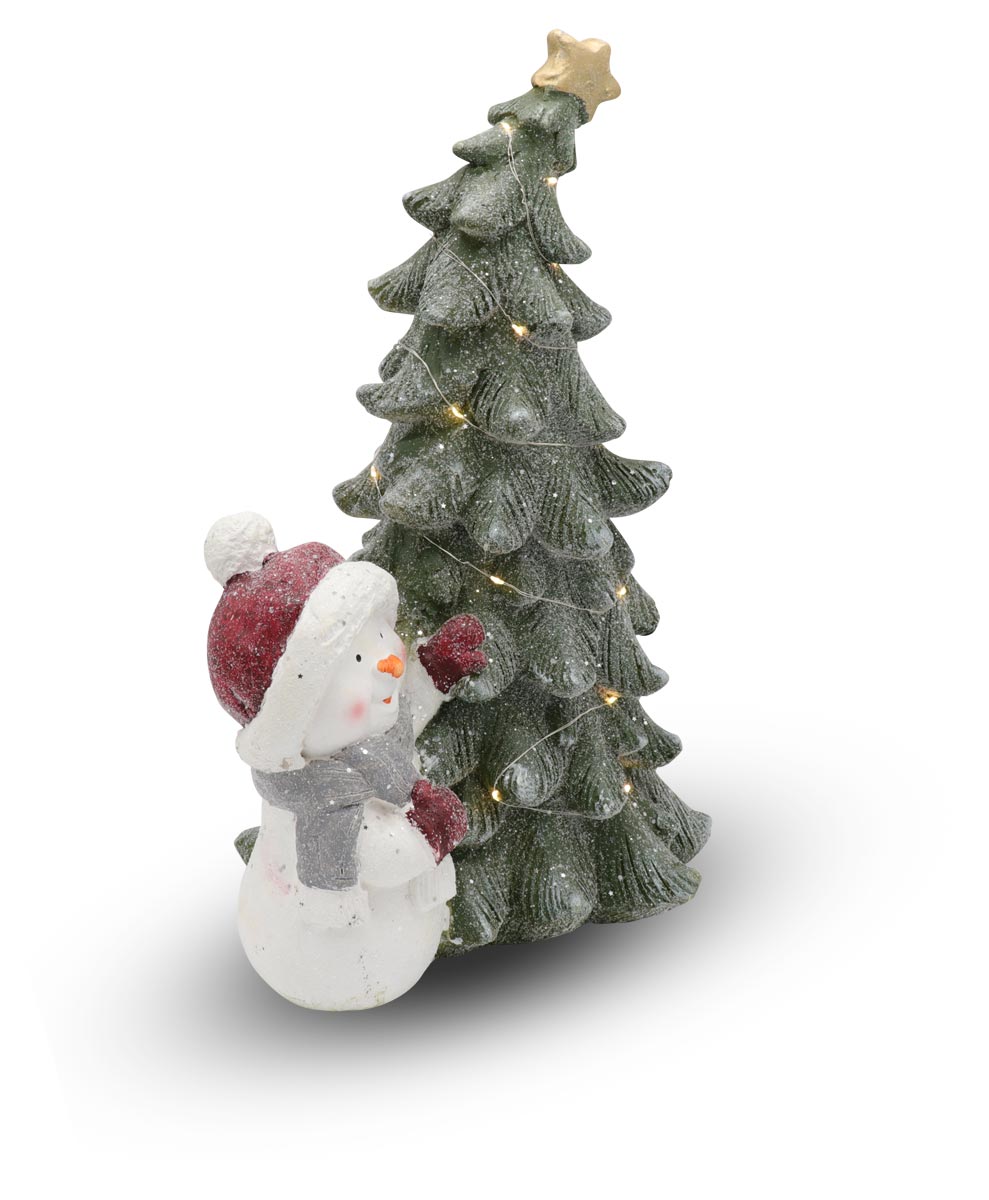 Decoration tree with snowman LED