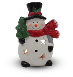 Tealight holder snowman "Bernd"